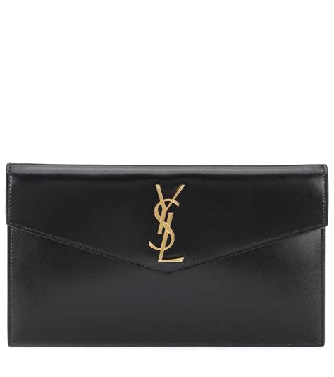 uptown leather clutch ysl|yves saint laurent uptown clutch.